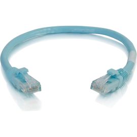 C2G 6IN CAT6A SNAGLESS UNSHIELDED (UTP) NETWORK PATCH ETHERNET CABLE - AQUA - 6