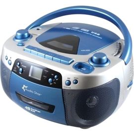 HAMILTON BUHL AUDIOSTAR USB BOOMBOX RADIO CASSETTE CD TO MP3