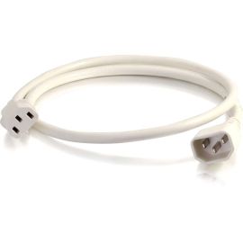 1FT 18AWG POWER CORD (IEC320C14 TO IEC320C13) - WHITE