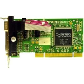 Brainboxes 1 Port RS232 Low Profile PCI Serial Card with LPT Parallel Printer Port