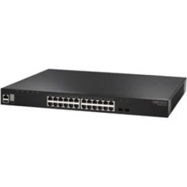 24 PORTS L3 10/100/1000BASE-T + FIXED 2X10G SFP+ + ONE EXPANSION SLOT WITH DUAL