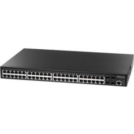 48 PORT L3 10/100/1000BASE-T MANAGED L2+ SWITCH WITH 2 10G SFP+ UPLINK SLOTS AND