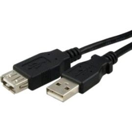 USB 2.0 CABLE A MALE TO A MALE 6 FEET BLACK