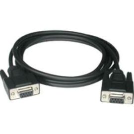 C2G 10ft DB9 F/F Null Modem Cable - Black